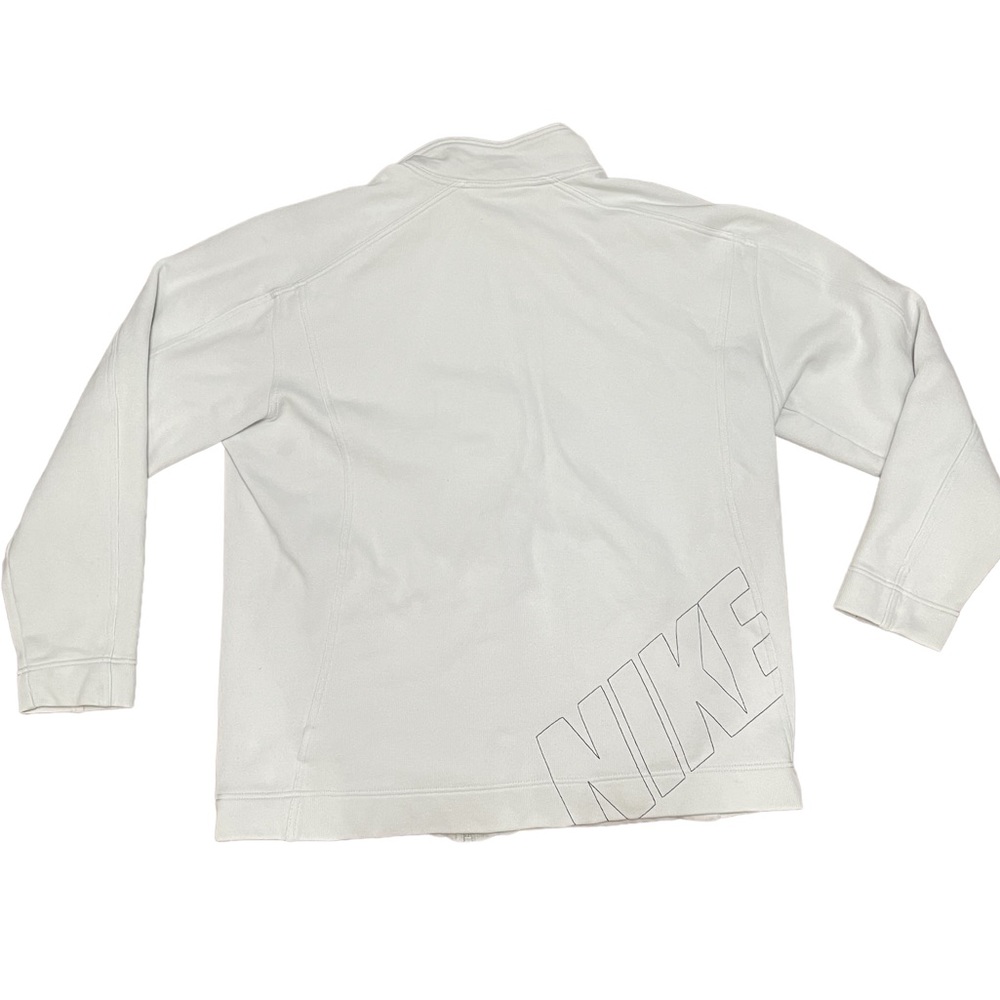 Vintage Nike Grey Tag Heavyweight Full Zip Embroidered Spell Out Size Large - Picture 2 of 6